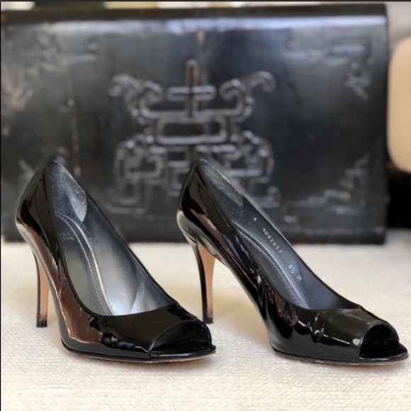 Stuart Weitzman black patent heels size 8.5 - Picture 2 of 5